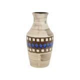 Vintage Bay Vase West Germany Ceramic Beige Brown Blue 619-35