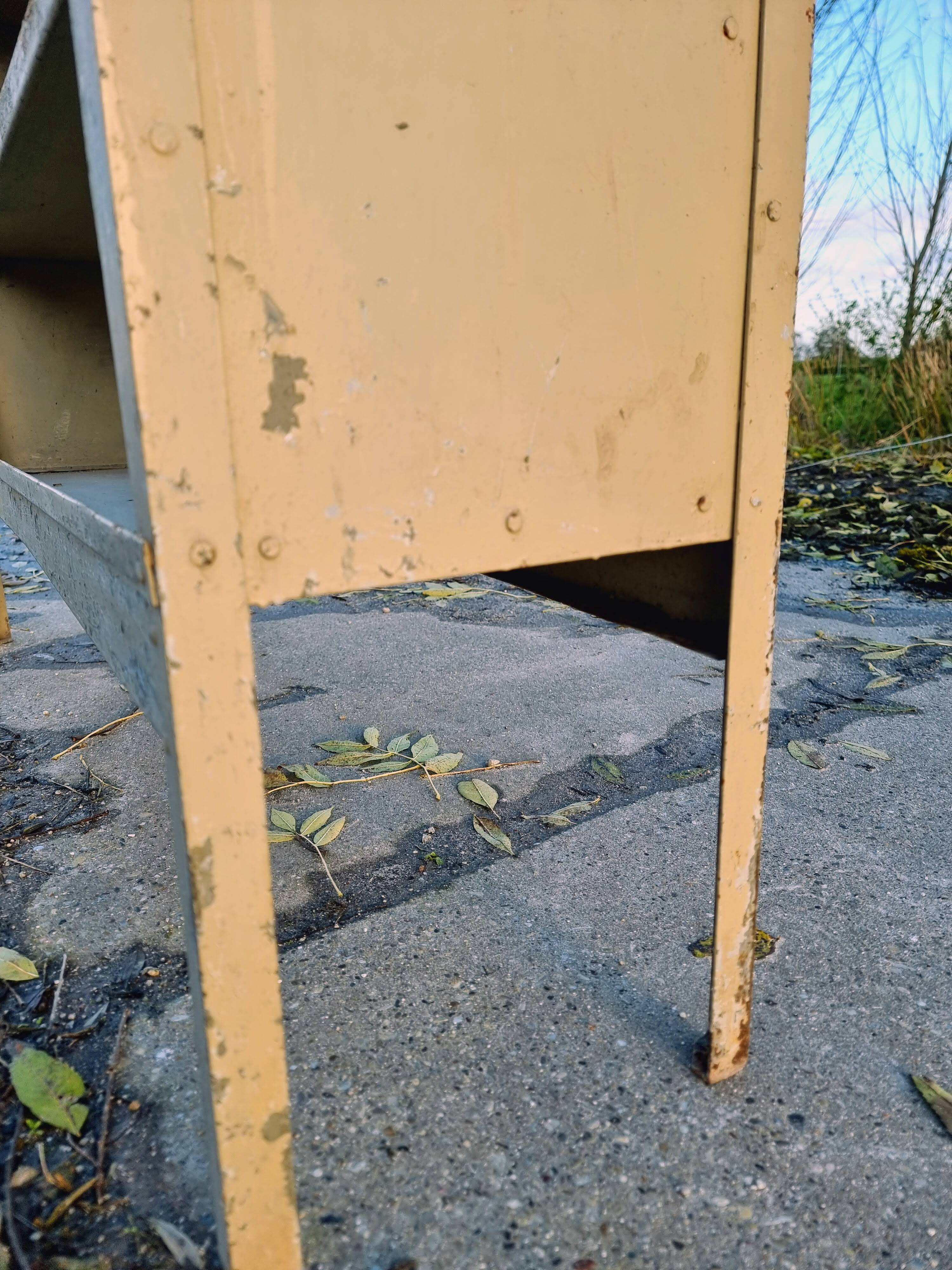 Industrial shelving unit rack shoe cabinet riveted