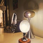 Murano glass, vintage 70s table lamp