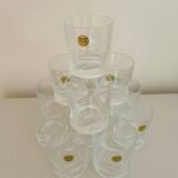 Verres cristal d’arques vintage