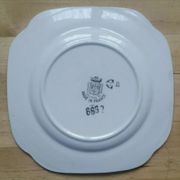 Pair of plates Flowers Saint Amand