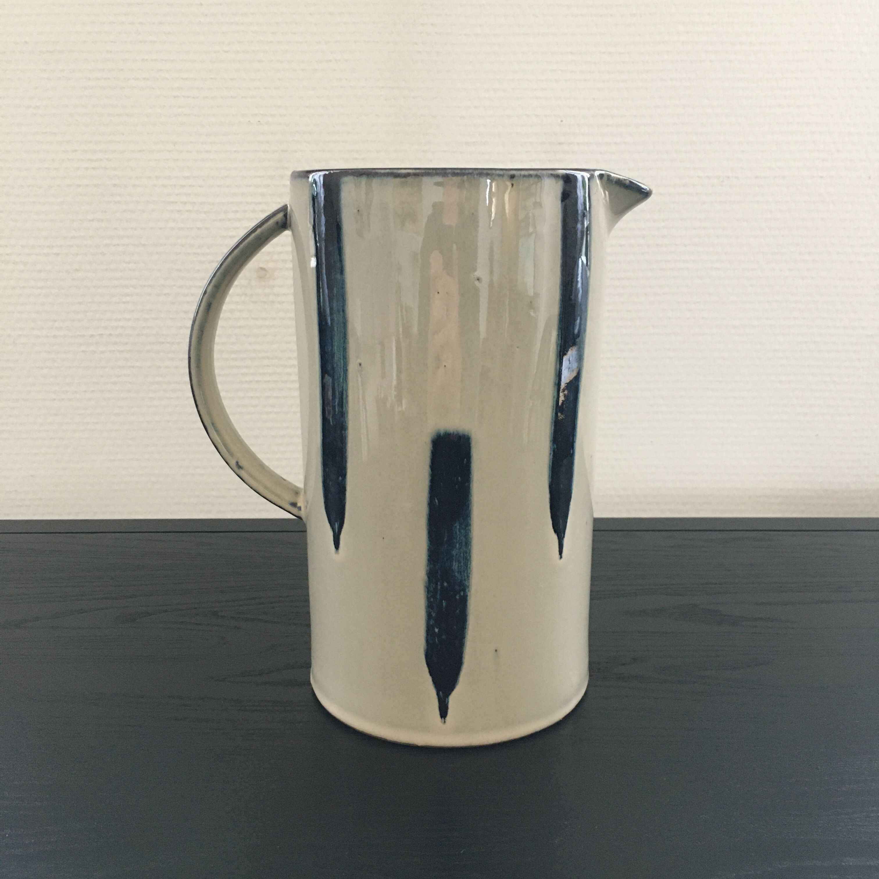 Scandinavian pitcher blue decor