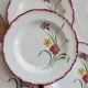 4 vintage deep plates, ironstone Salins model Pierrette