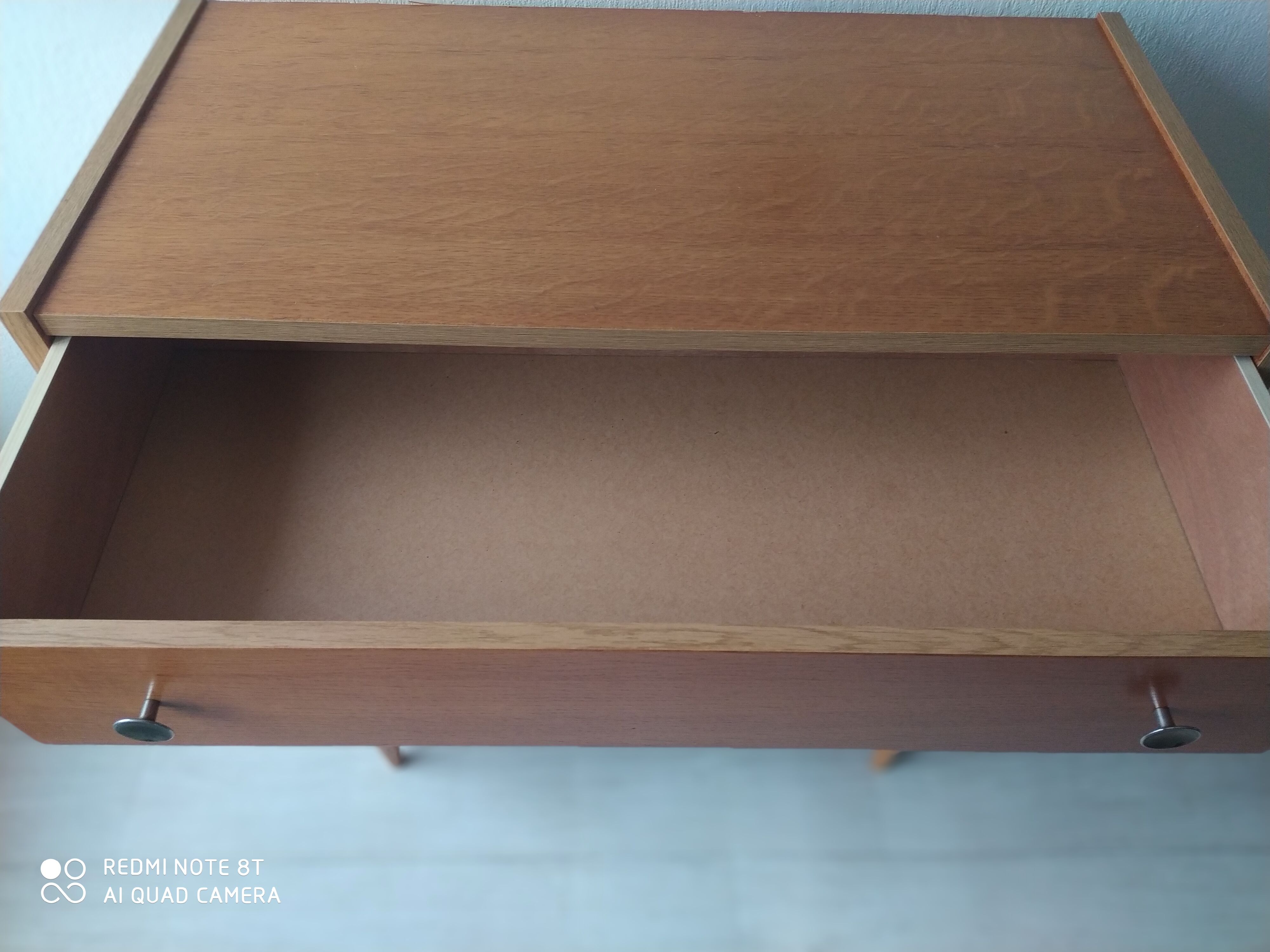 Vintage chest of drawers, oak veneer