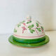 Butter bell in faience from the 20th century signed Mesves R.R Renaud Rémusat.