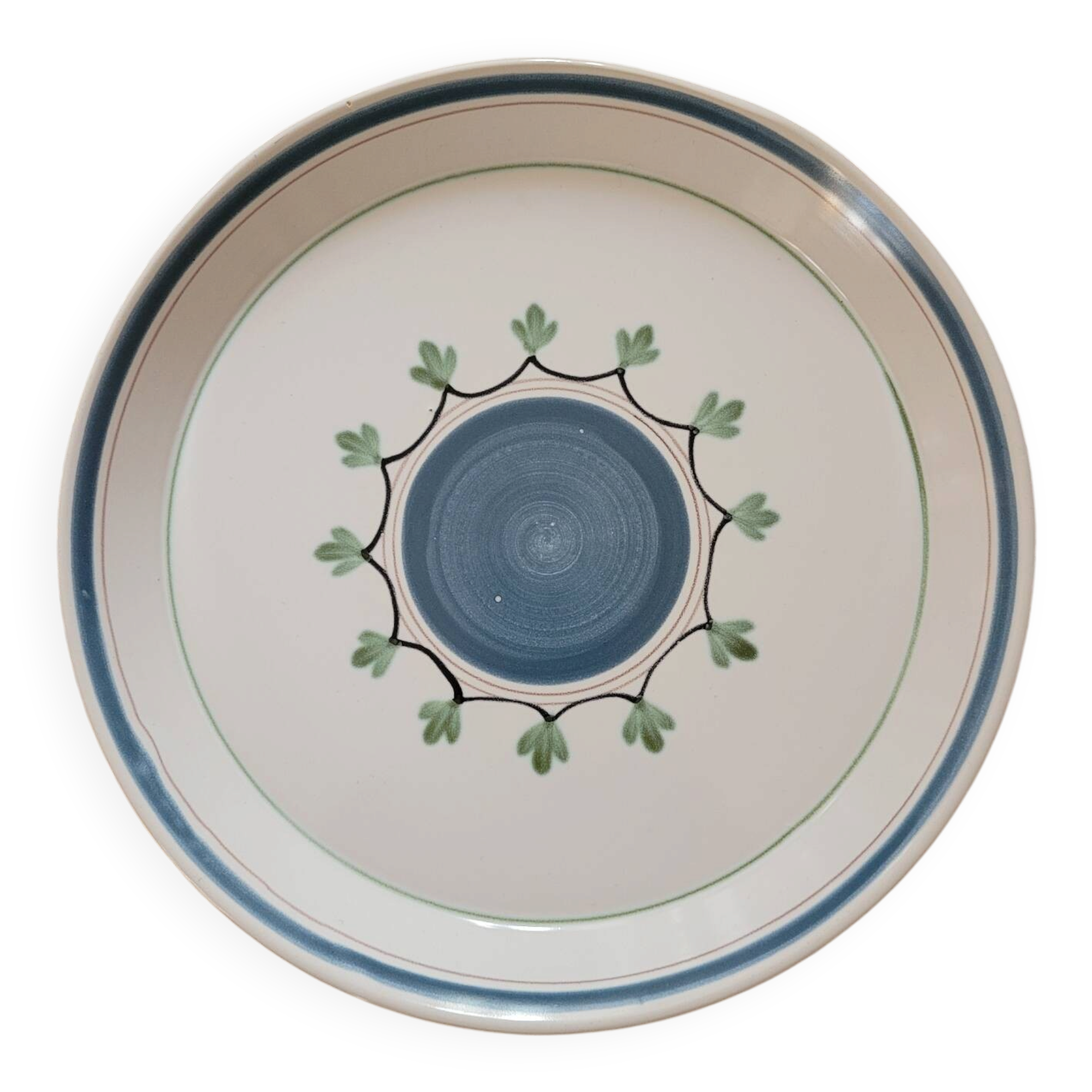 Large round plate MBFA Pornic