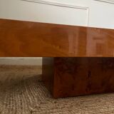 Rochebobois elm burl coffee table, 1970s