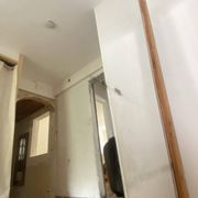 Very large mirror in antique pine.