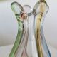 Vase vintage en verre d'art : Hanna Machanovska Mstisov Glassworks, Tchécoslovaquie