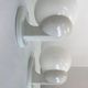Pair of Bauhaus Wall Lamps in Porcelain and Glass - Design - 1930s