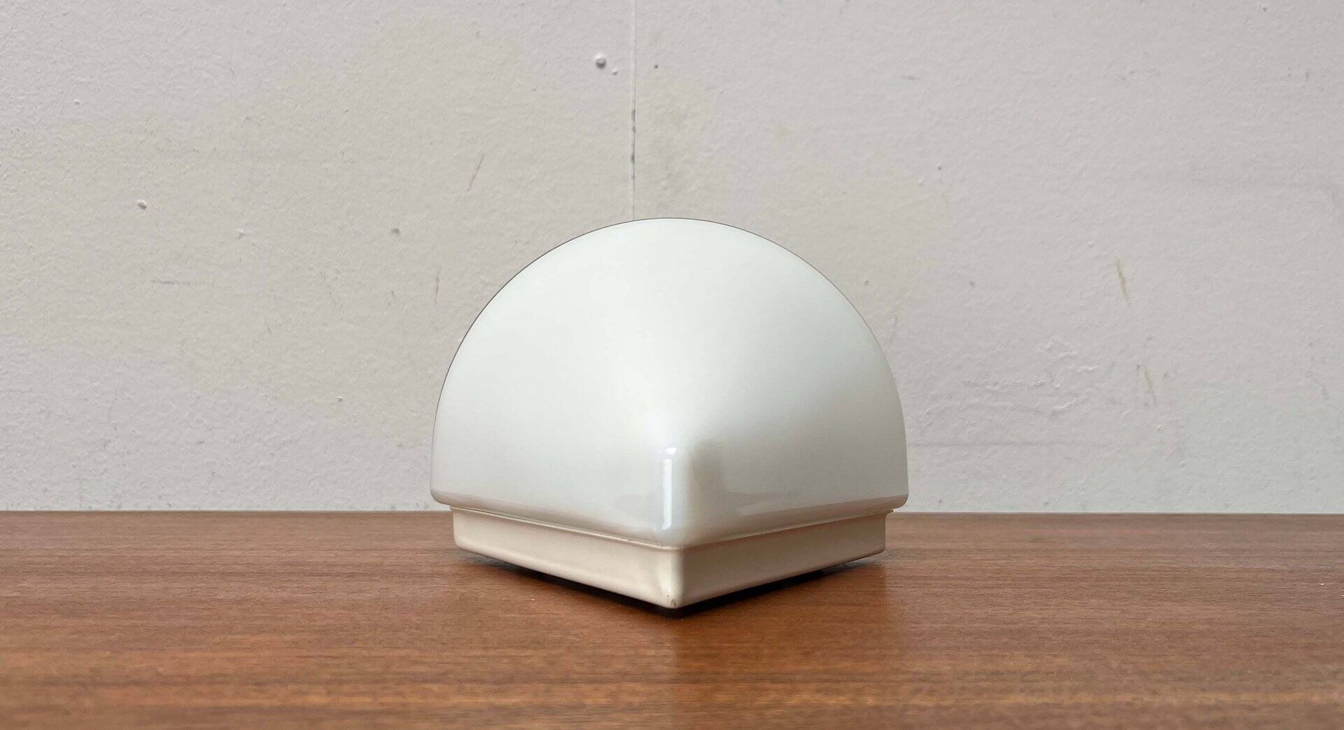 Wall lamp in glass from the Postmodern T+L Royal Typ L 133 series by Keuco, 1980s.