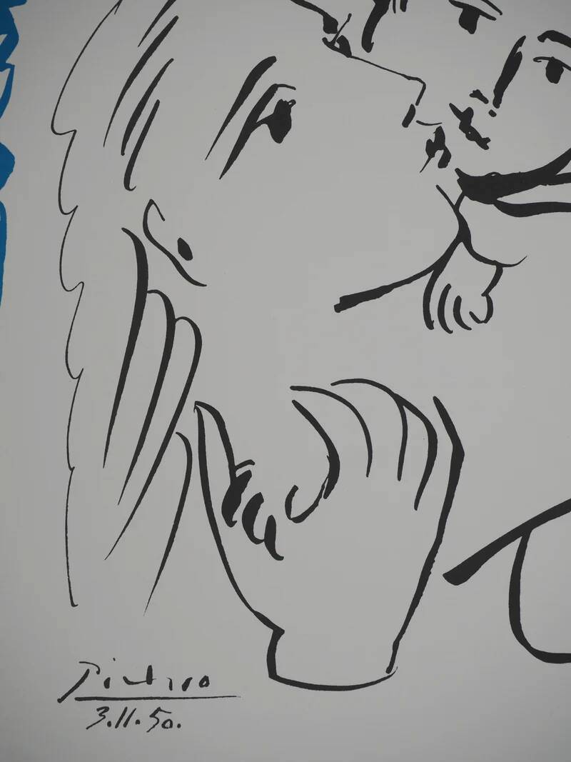 Pablo Picasso: Maternal Love, signed lithograph
