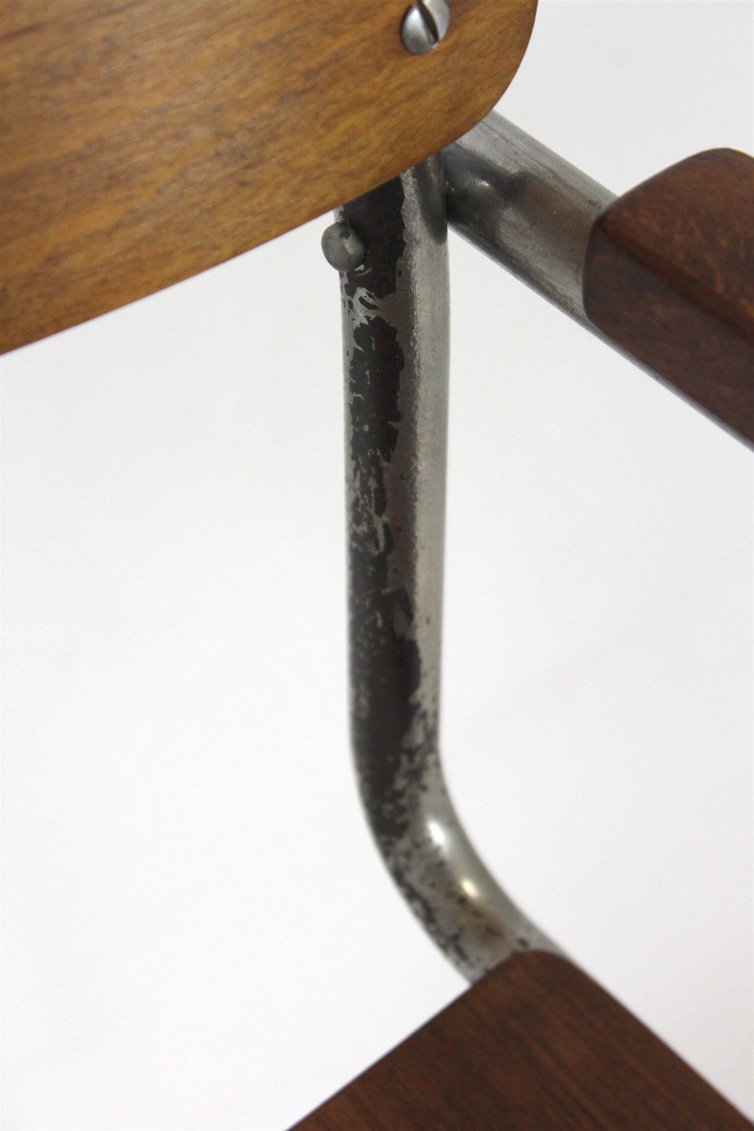 Chaise cantilever en chrome B34 restaurée de Bauhaus par Marcel Breuer, années 1930