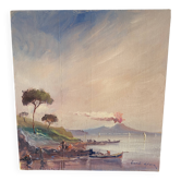 Oil painting "Sicilian beach"