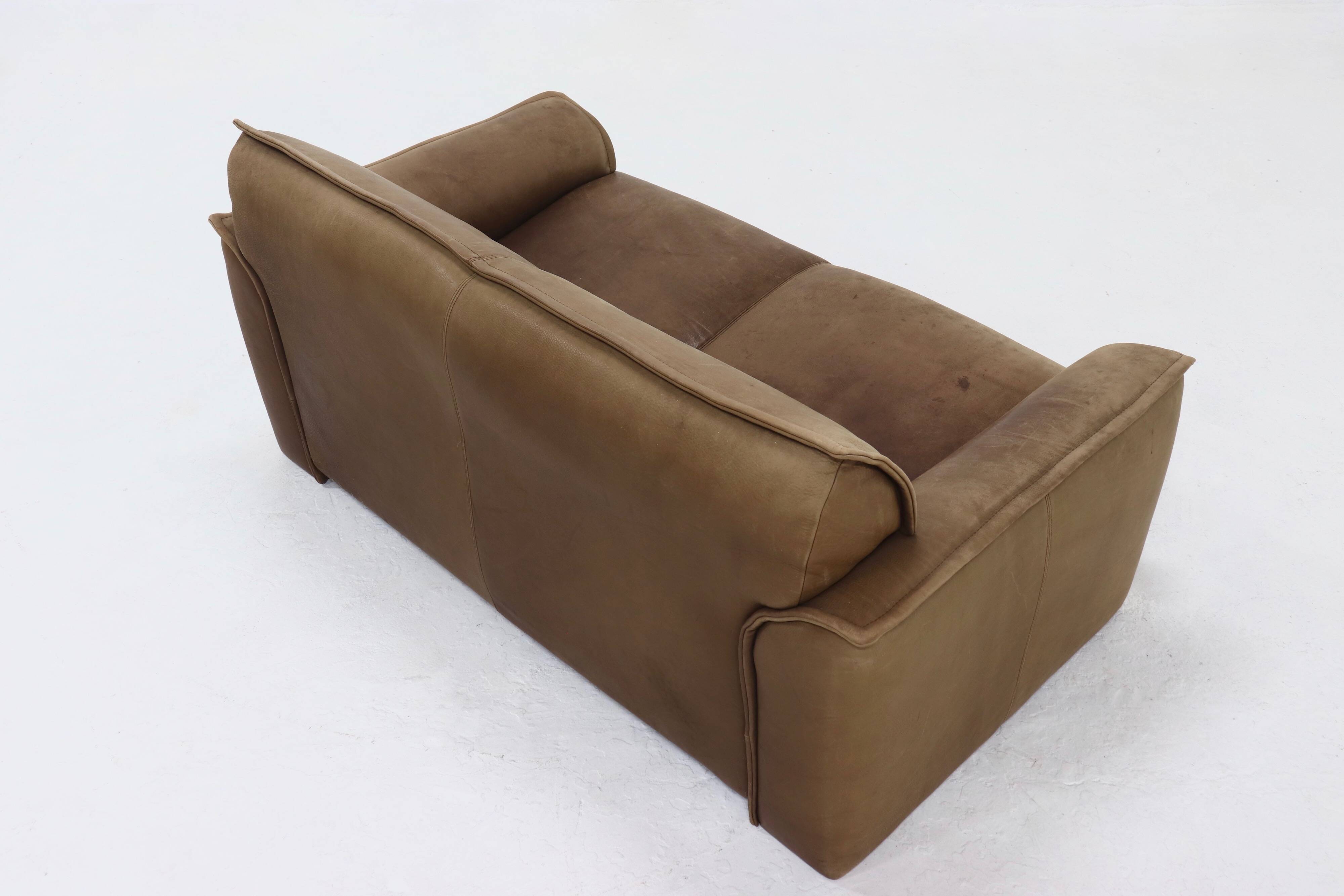 Neck Leather 2,5-Seater Sofa by Hugo de Ruiter for Leolux 1970s