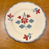6 faience dessert plates Manufacture de Salins