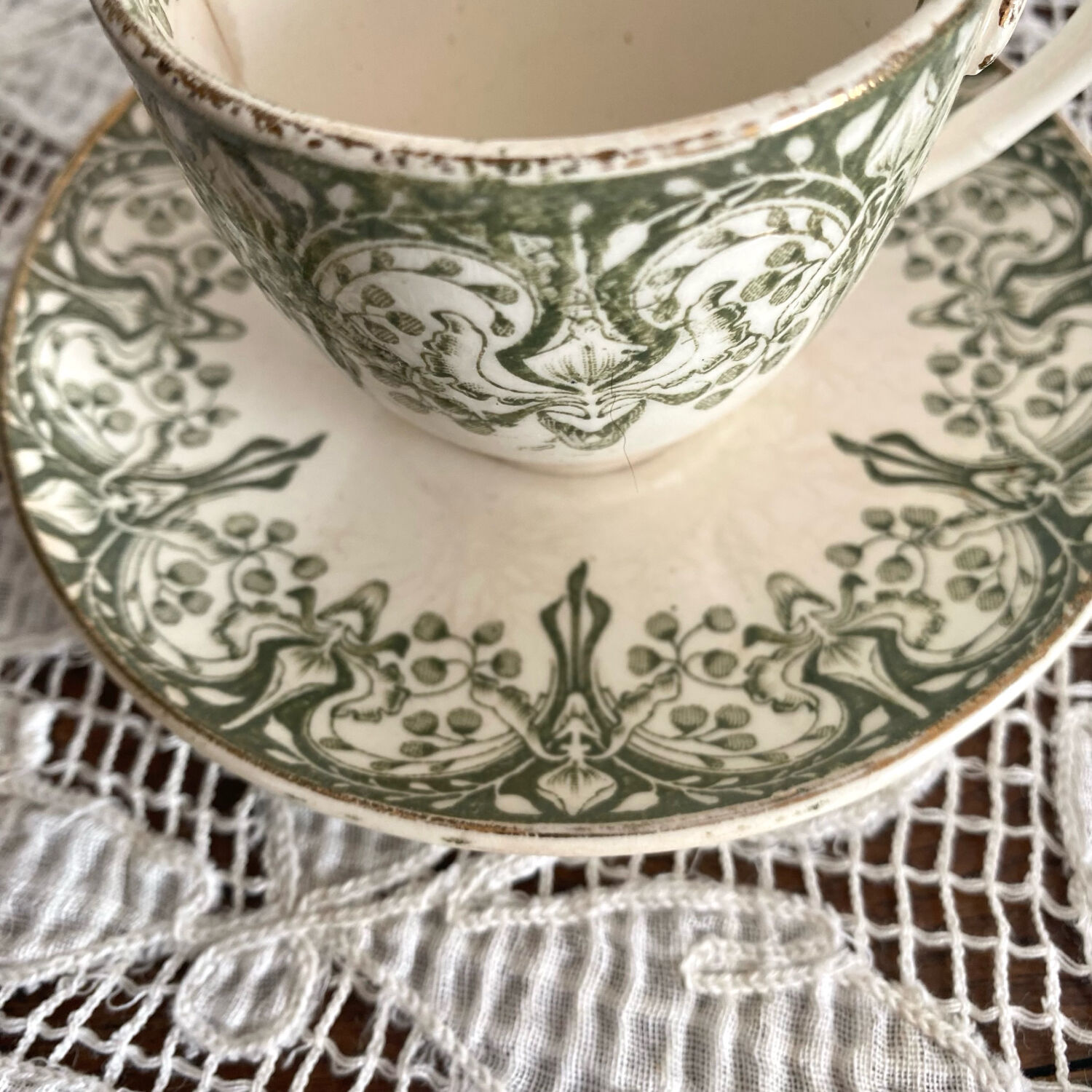 Ironstone cup Creil and Montereau