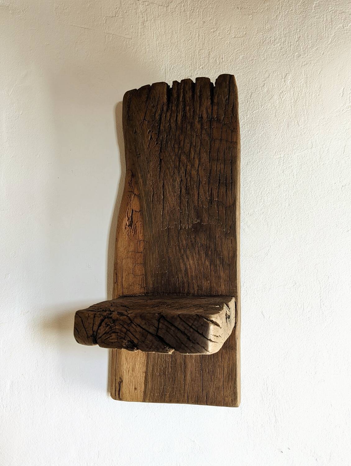 Old oak wall shelves