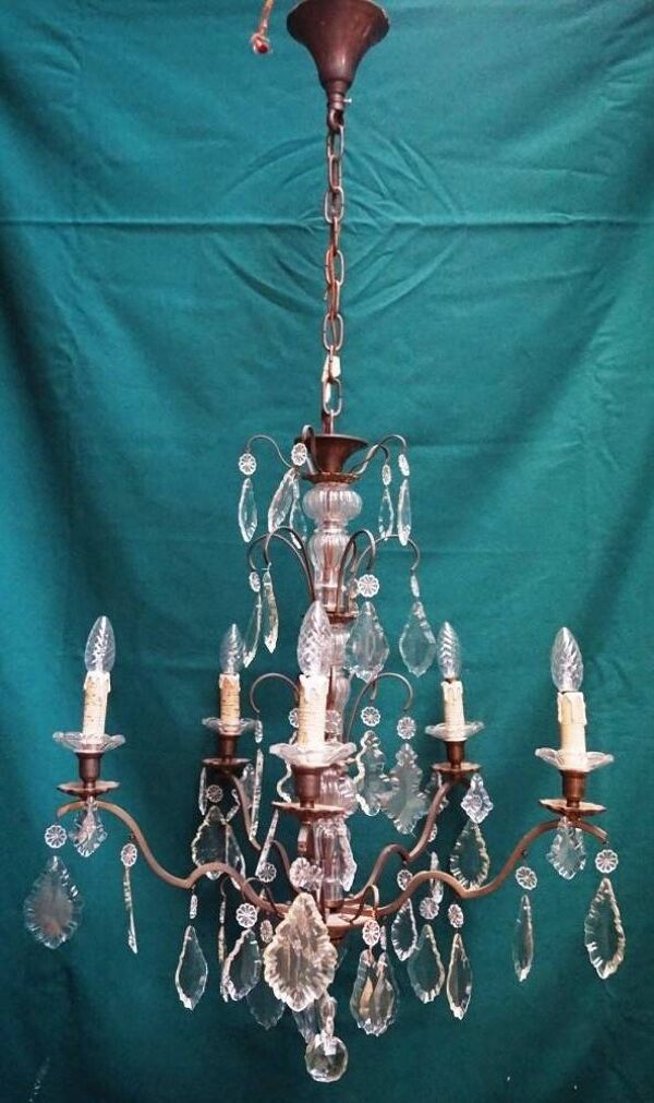 Lustre cristal bronze.