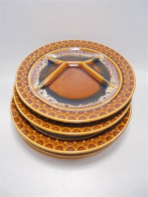 Set of 5 Sarreguemines plates