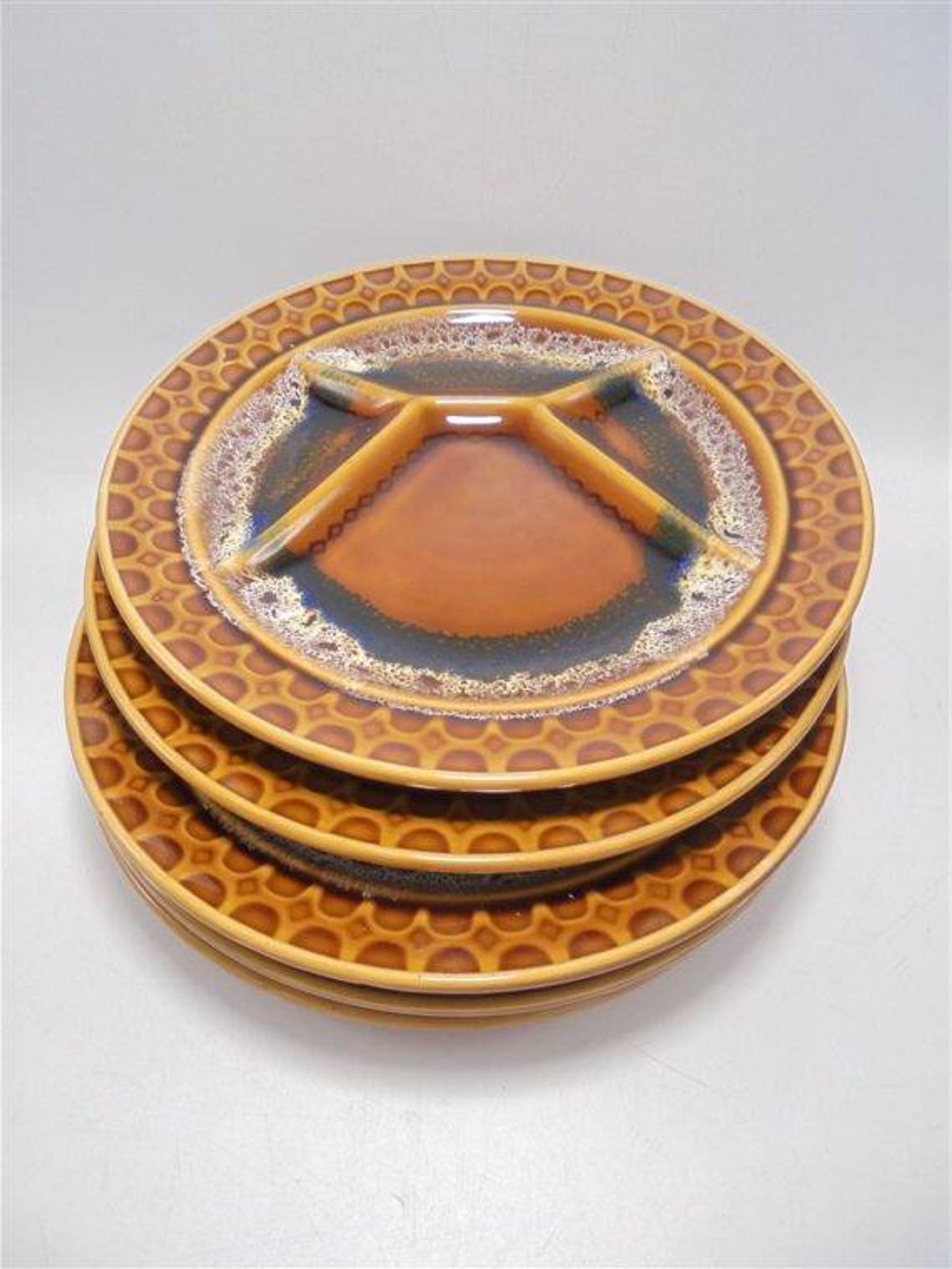Série de 5 assiettes sarreguemines