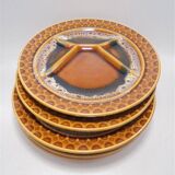 Set of 5 Sarreguemines plates