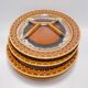 Set of 5 Sarreguemines plates