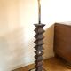 Wood and chrome design floor lamp