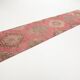 Tapis de couloir vintage rouge et rose 3x13, 91x399Cm