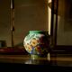 Vase early 20th century floral decoration Gouda