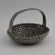 Basket tin braided deco vintage table