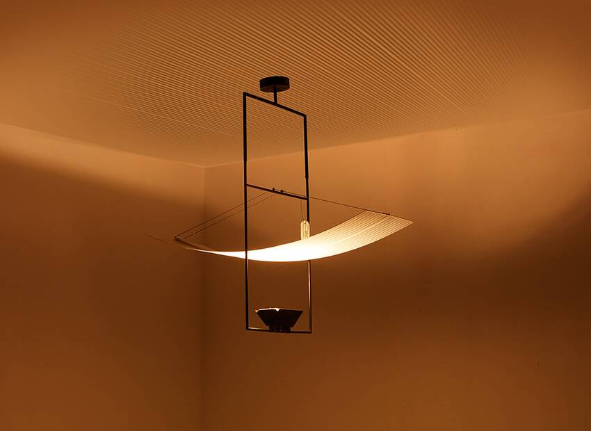 Mario Botta Zefiro Hanging Lamp for Artemide Italy 1988