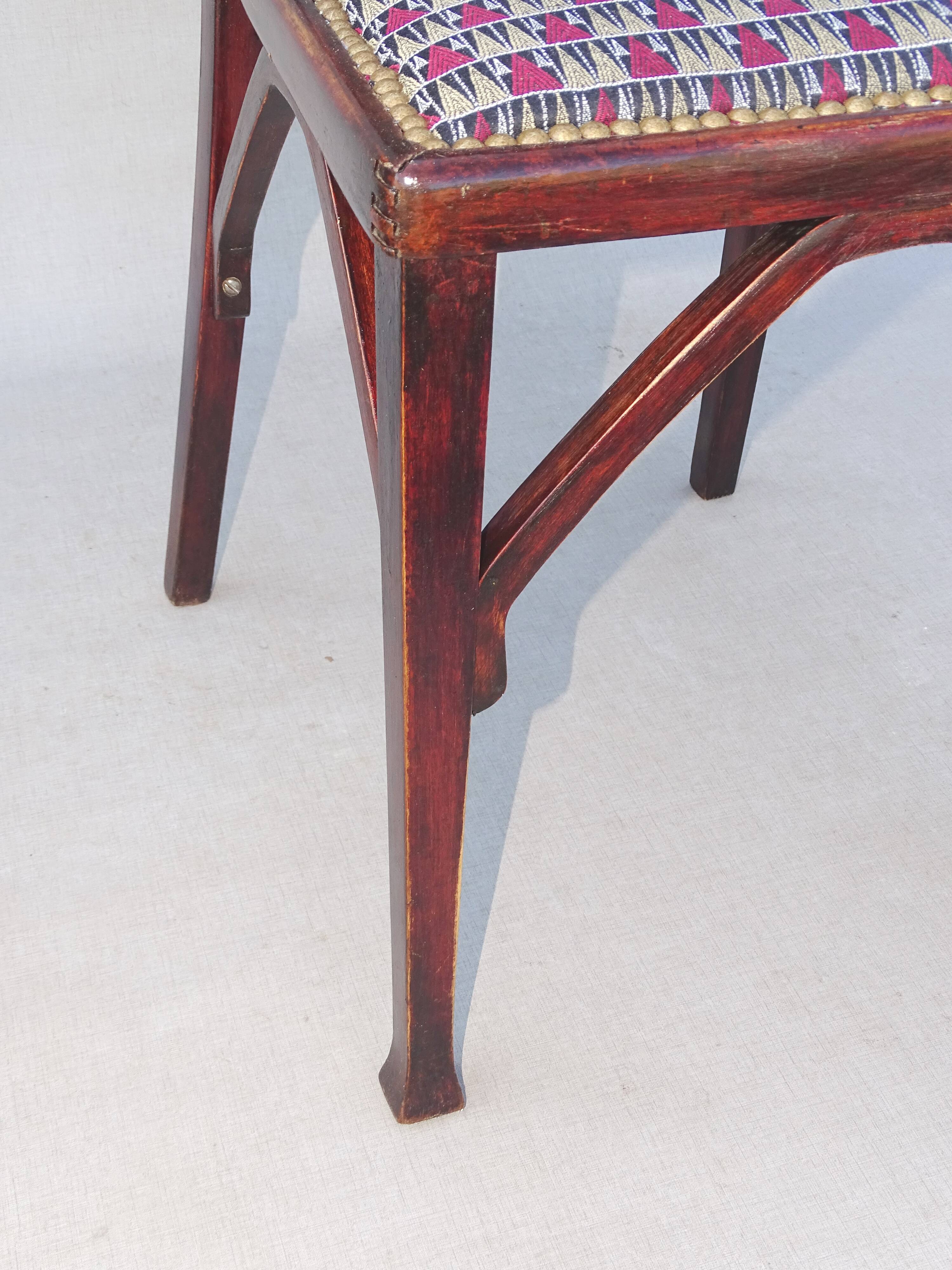 2 chaises et 1 fauteuil Secession Viennoise, 1910-1914