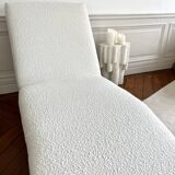 Méridienne design en tissu bouclettes