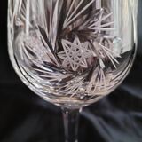 Verres en cristal ciselés