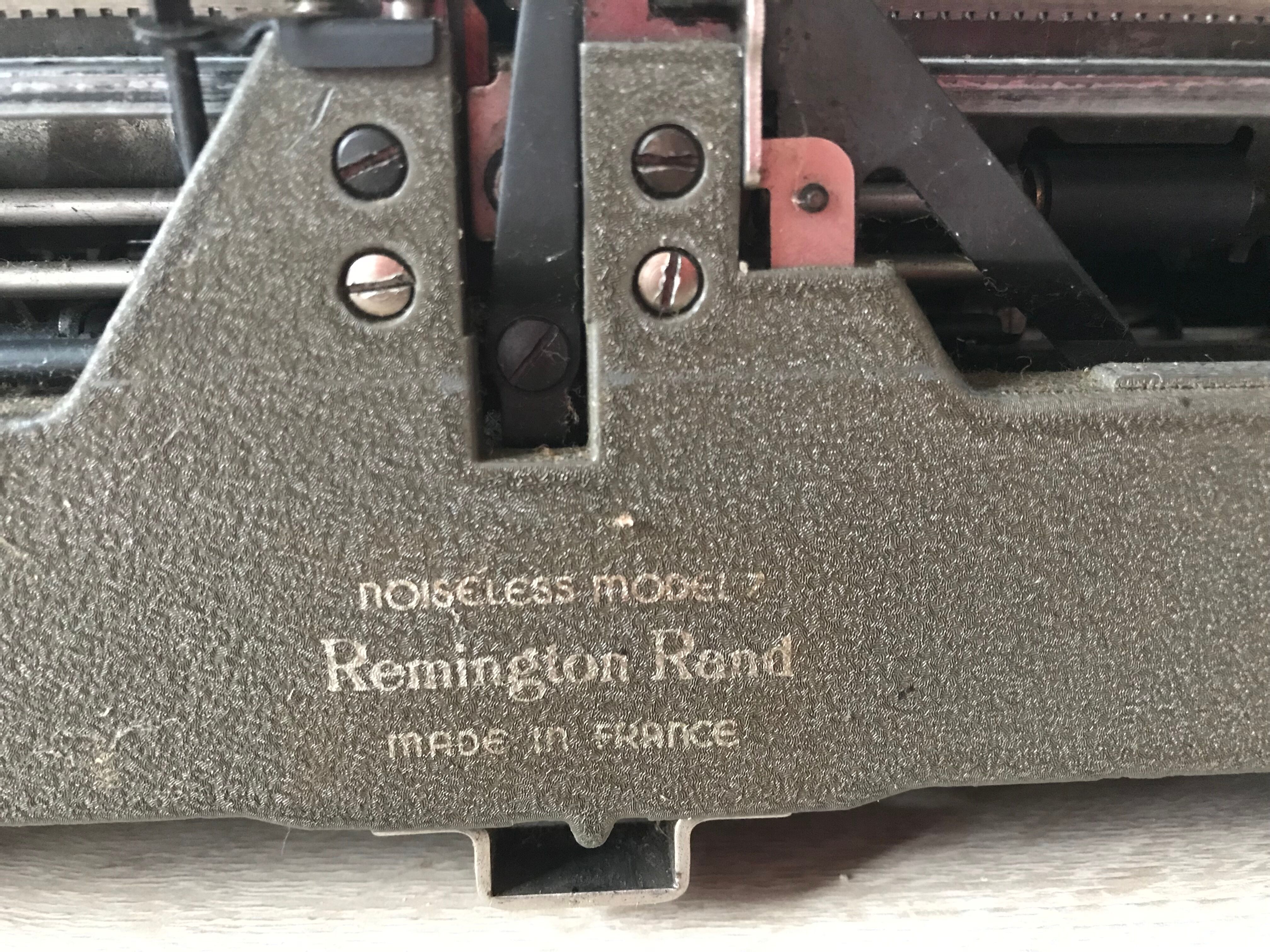 Remington Noiseless typewriter
