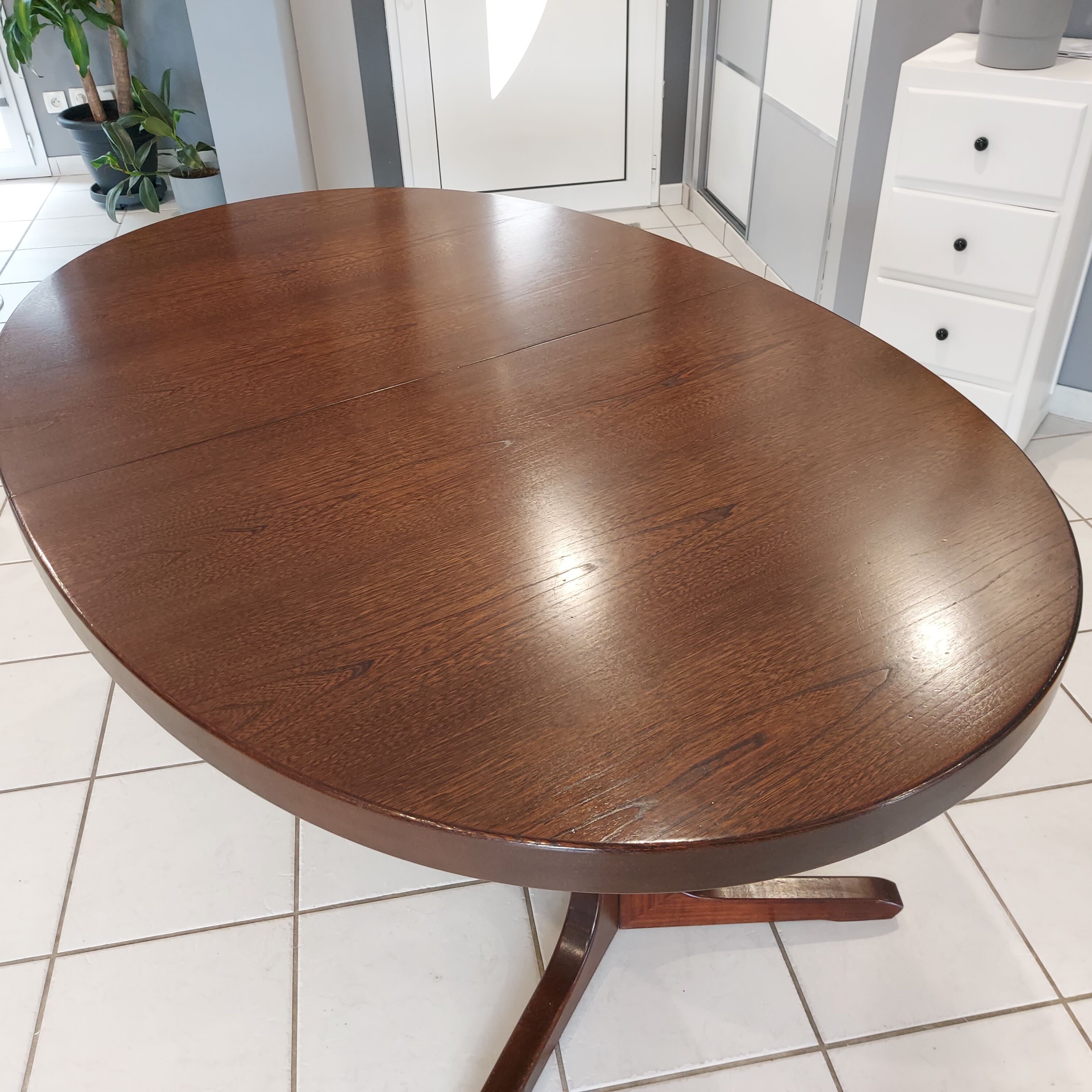Vintage Baumann house extendable table 1970s