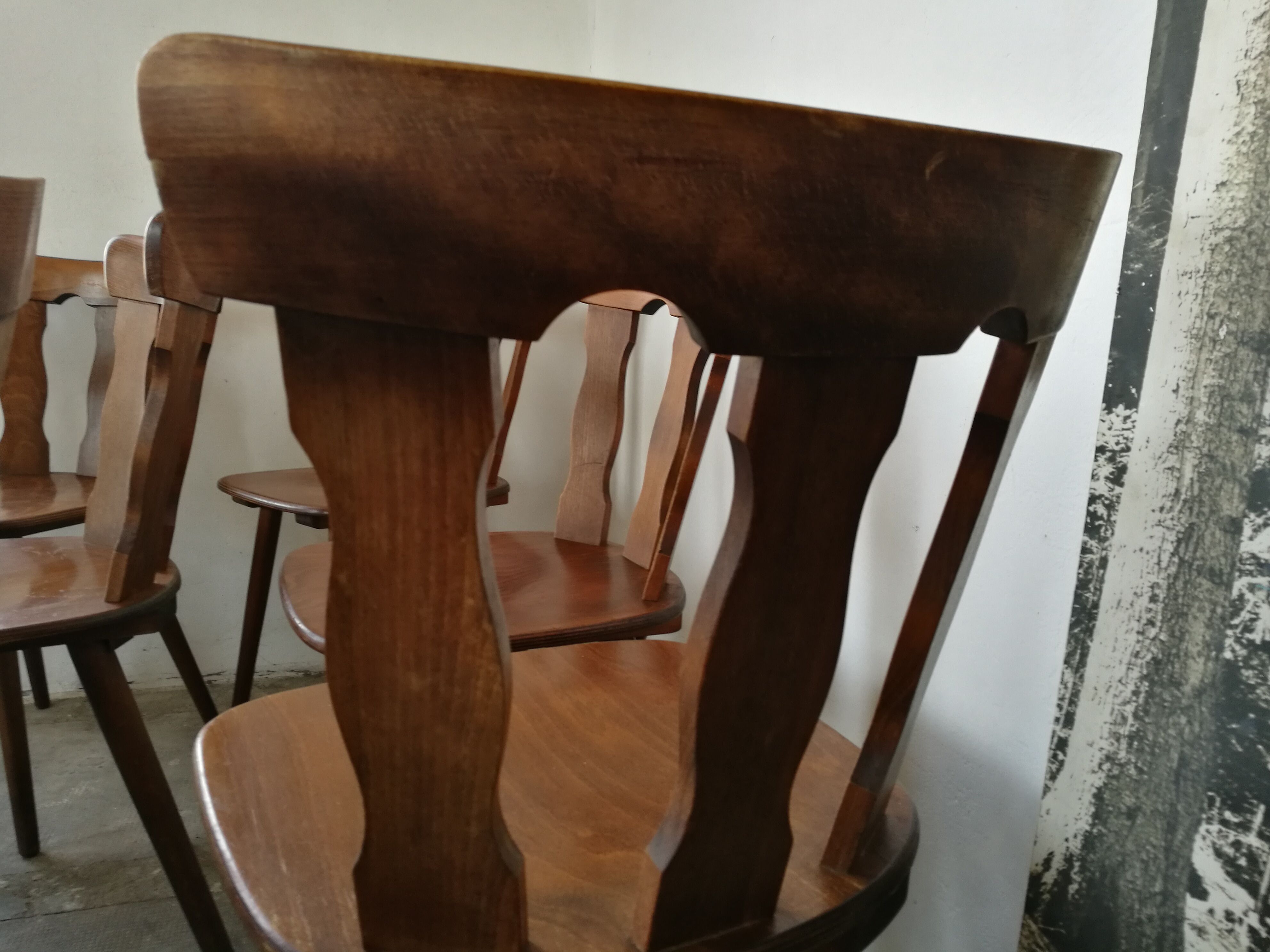 Set of 12 bistro chairs