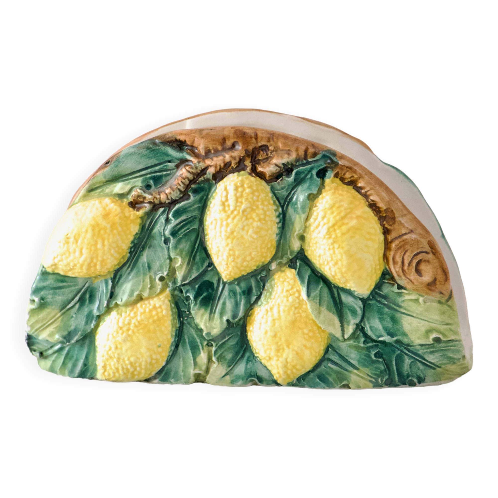 Bassano lemon slip napkin holder