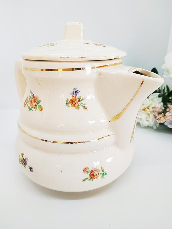 Vintage floral teapot