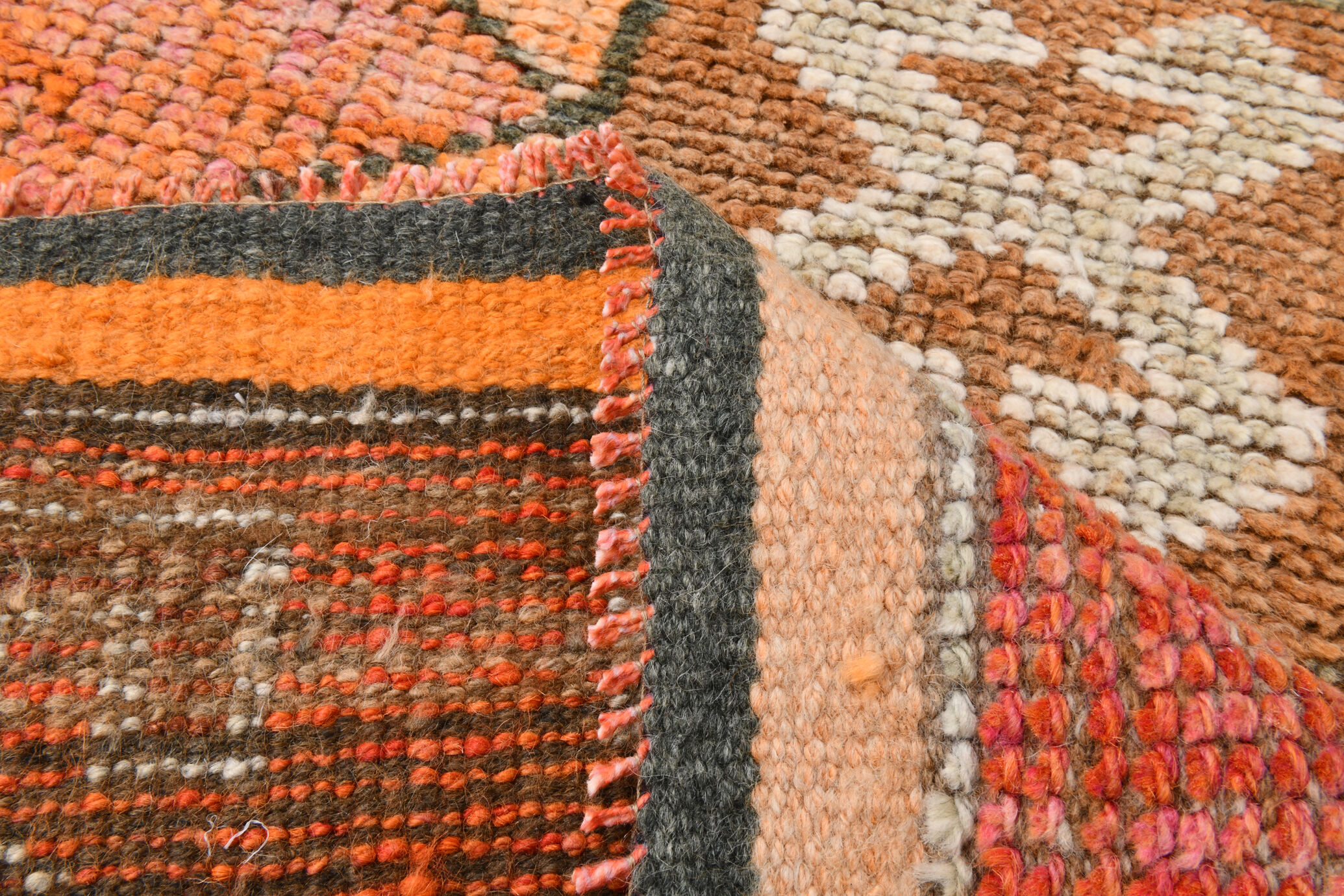 3x10 contemporary oushak runner rug, 86x302cm