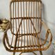 Chaise d’enfant en rotin vintage