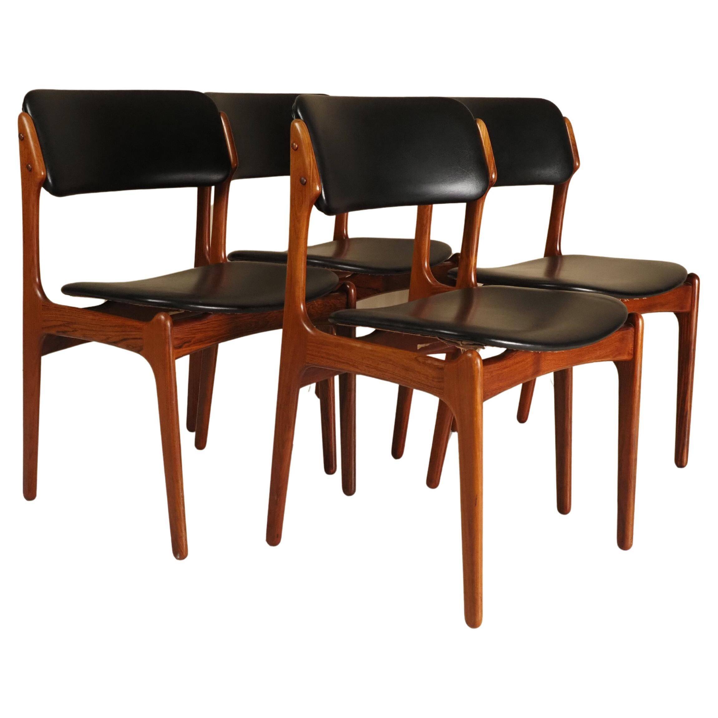 Model 49 dining chairs by Erik Buck for OD Møbler, 1960s