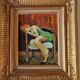 Oil on canvas "Sleeping Woman" Guy Le Corroller