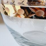 Blown and chiseled glass candy box