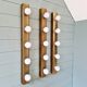 Set of three wall sconces in solid brass, 1970s-80s.