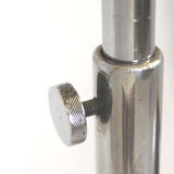 Bauhaus art deco floor lamp in chrome, 1940s