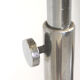 Bauhaus art deco floor lamp in chrome, 1940s