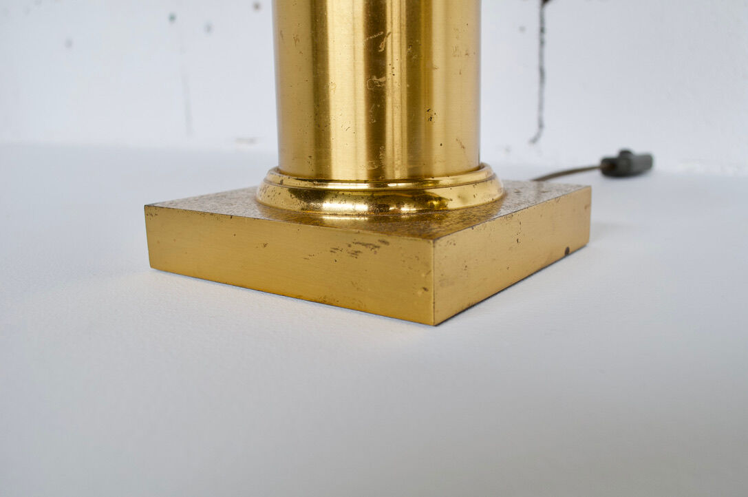 PAIR OF GILDED METAL LAMPS  70'