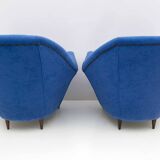 Pair of Ico Parisi MidCentury Modern Italian Armchairs for Ariberto Colombo